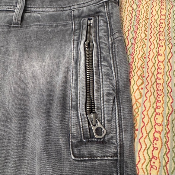 Salsa 1st Level Men’s Gray Denim Jeans Button Fly zippered pockets 38x34 - Picture 11 of 16